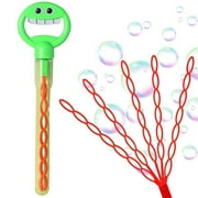 Clearance Under $5 Bubble Claw Wand,5 Claw Bubble Wand,5 Claw Smiley Bubble Stick,5 Claw Bubble Stick,32-Hole Smiley Face Bubble Wand with Five Claws(Green Smile+NO liquid 32-Holes
